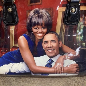 Presidente Obama y Primera Dama Michelle - I Love Obama Bolso de Mano Cartera Nuevo - Imagen 1 de 17