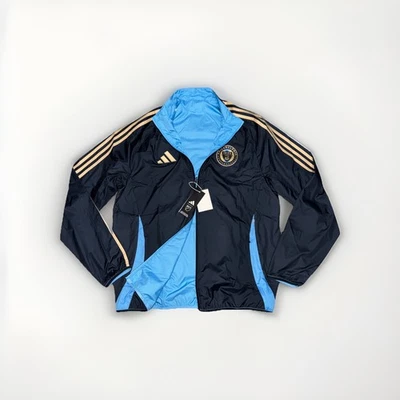 NEW adidas Men’s MLS Philadelphia Union Reversible Anthem Jacket Size Large - Image 1 of 4
