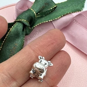 Pandora Vaca Dije 925 Plata de Ley 790565 Genuino Auténtico Ale - Imagen 1 de 9