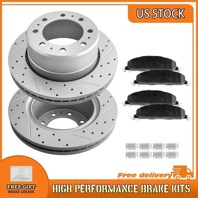 Pastilhas cerâmicas rotores de freio traseiros perfurados para Ram 2500/3500 Dodge Ram 2500/Ram 3500 - Imagem 1 de 4