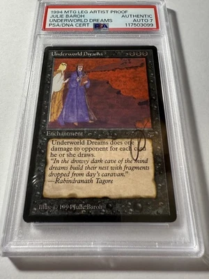 Underworld Dreams Legends MTG Autographed Artist Proof PSA Authentic PSA Auto 7 - Image 1 of 4