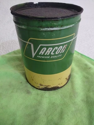 Lata de graxa vintage VARCON LUBRIFICANTES QUALIDADE PREMIUM 5 LB.  - Imagem 1 de 4