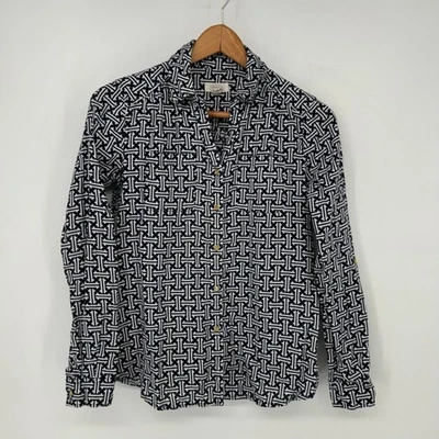 Charter Club Shirt Womens Extra Small Blue Luxury Linen Button Front Top Foto 1 de 4