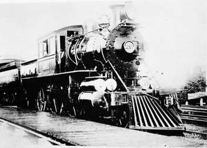 25DD827 POOR JUNK NEGATIVE ATLANTIC CITY RAILROAD PRSL LOCO #1027 - Picture 1 of 1