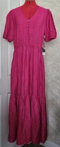 NEU Simply Vera Vera Wang Maxikleid rosa Stufen. Größe L - Bild 1 von 13