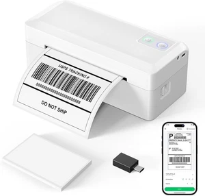 Bluetooth Shipping Label Printer 4x6 Thermal Label Printer for USPS FedEx UPS - Picture 1 of 8