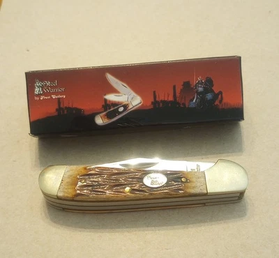 Frost Cutlery Steel Warrior Copperhead 2 Blade Bone Handle SW-104ASC - NIB - Image 1 of 4