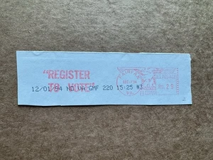 US  VOTE Thematic Meter Cover(02) 1994 Register to Vote Ad +Fairfax VA +PB944777 - Picture 1 of 1