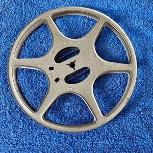 STANDARD 8mm 400ft 120m Vintage UK REVERE METAL Cine Reel SILVER ENGINEERED - Picture 1 of 6