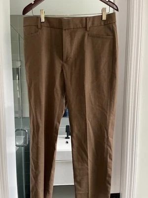 Pantalones de traje para mujer Banana Republic, tostados/marrones, talla 8S,  Foto 1 de 4