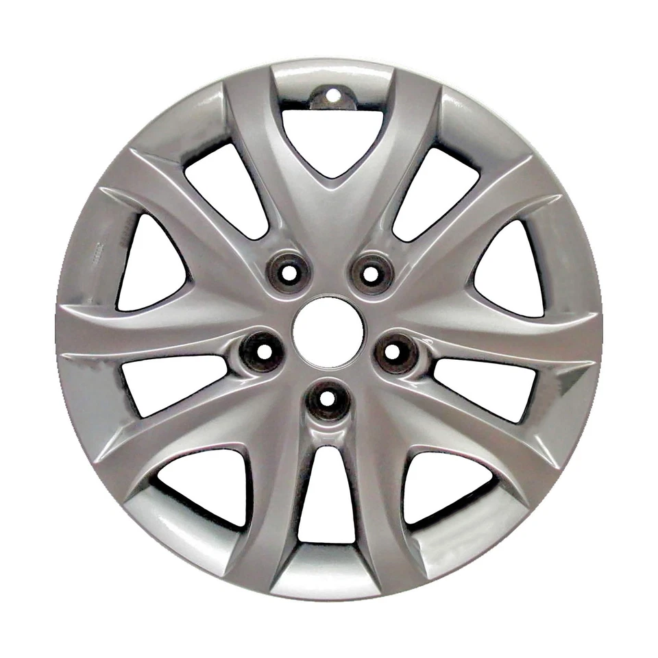 16x6 10 Spoke Refurbished Aluminum Wheel Painted Medium Metallic Gray 560-70777 - Image 1 of 1