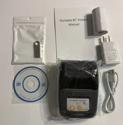  Mini Portable Bluetooth Thermal Label Receipt Printer 58mm Wireless POS - Image 1 of 4