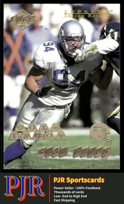 Chad Brown 1998 Collector's Edge Supreme Season Review #167 Seahawks Gold Ingot - Image 1 of 2