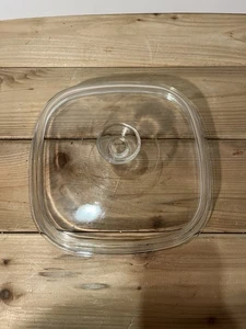 Pyrex A12C A-12-C Clear Glass Square Replacement Lid 10" - Picture 1 of 5