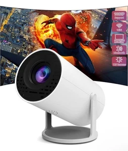 UHD 4K Mini Projector 10000Lumen LED 1080P WiFi Bluetooth Portable Home Theater - Picture 1 of 6