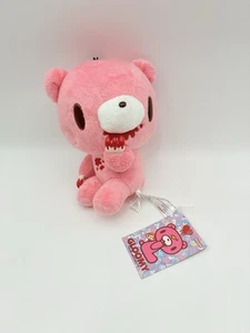 Etiquetas de juguete de Taito Japón de peluche rosa travieso grizzly garras sangrientas oso sombrío - Imagen 1 de 11