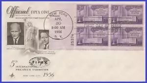 USA3 #1076 U/A ARTCRAFT 2 FDC PB4 FIPEX - Imagen 1 de 1