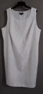 New-Woman’s John Meyer Collection Sleeveless White Shift Career Dress.sz 22w - Picture 1 of 8
