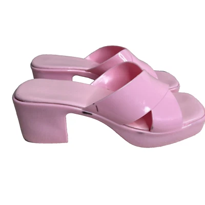 Sandalias Jeffrey Campbells Bubblegum para mujer talla 7 rosa Barbie plataforma tacón Foto 1 de 4