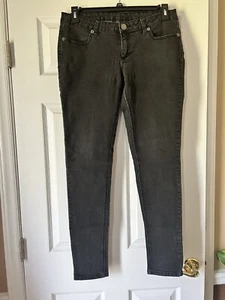 City Streets Jeans Black Classic Straight Pants ~ Size 11 - Picture 1 of 4