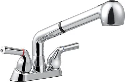 AWELIFE Utility Sink Faucet with Sprayer, Laundry Room Faucet with Pull Out Sprayer for
