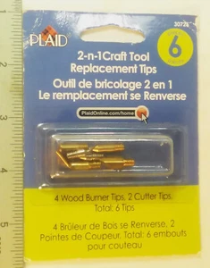 4 WOOD BURNER TIPS, 2 CUTTER TIPS FOR CRAFTING-FREE SHIP- NEW - Picture 1 of 2