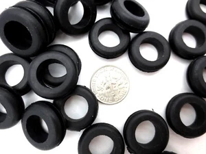 9/16" Hole Rubber Grommet Wiring Bushing For 9/16" Hole 1/16 Panel, Has 7/16" ID - Picture 1 of 12