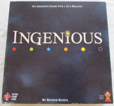 Ingenious Board Game Reiner Knizia 2004 Fanstasy Flight Games 100% Complete Fun - Image 1 of 4