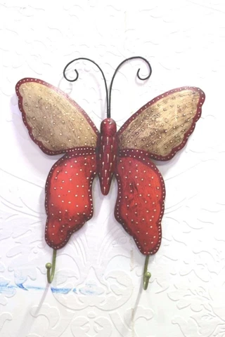 Wall Hanging Handmade Iron Butterfly Decor Collectible Halloween Gifts PT-48 Cover