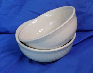 World Ultima China 5.5” Ribbed Bowls x2 WEL-15 Restaurant Ware - Picture 1 of 6