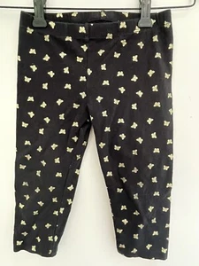 TCP Kids Girls Gold Butterfly Print Cotton Pull On Capri Leggings Black S 5/6 - Picture 1 of 4