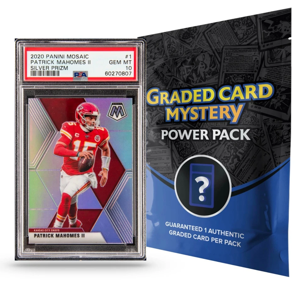 NFL PSA MYSTERY PACK!!! 1 PSA Graded Card, + Rookies, Inserts, Fun Chase! - Image 1 of 1