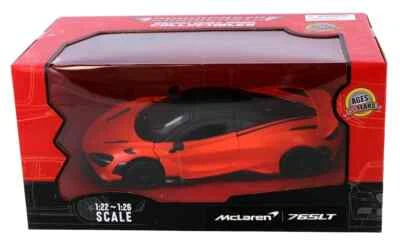 McLaren 765LT 2015 modelo diecast escala 1/24 de MotorMax - naranja con caja Foto 1 de 4
