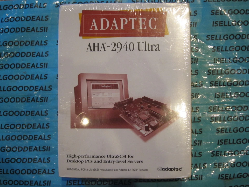 Adaptec AHA-2940 Ultra UltraSCSI PC/Server 989000 AHA2940 Rev G New - Image 1 of 2