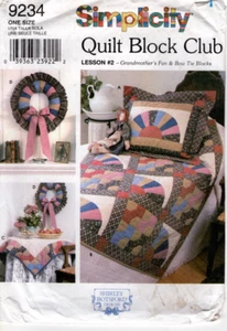 Lesson 2: Grandomther's Fan & Bow Tie Blocks SIMPICITY Quilt Block Club # 9234 - Picture 1 of 6
