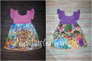 NEW Boutique Disneyland Cartoon Characters Princess Girls Dress  - Picture 1 of 6