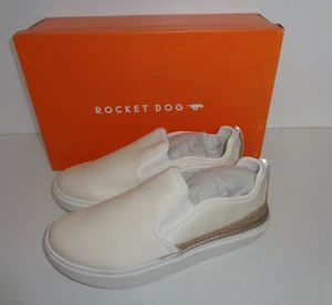 Rocket Dog Ladies White Memory Foam Womens Trainers Shoes New RRP £46 UK Size 5