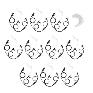 10 paquetes de auriculares de seguridad con PTT para Vertex EVX-261 VX-132 VX-264 - Imagen 1 de 6