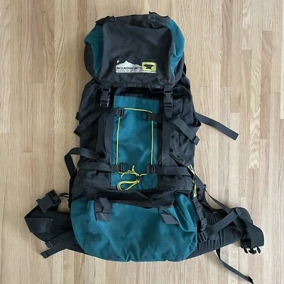 Vtg Mountainsmith Backpacking Pack Black Teal Heritage Internal Aluminum Frame - Image 1 of 4