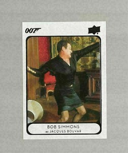 V2) 2021 Upper Deck James Bond Villains & Henchmen Bob Simmons Jacques Bouvar