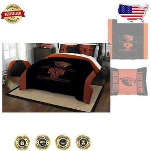 Northwest NCAA Oregon State Beavers Comforter and Sham Set, Twin, Modern Take - Picture 1 of 4