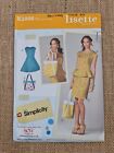 Simplicity 1666 Ladies Tea Dress Top Peplum Skirt Bag Ladies New Uncut Pattern