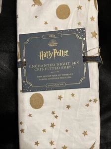 HARRY POTTER ENCHANTED NIGHT SKY FITTED CRIB SHEET NEW WITH TAGS FREE SHIPPING - Picture 1 of 3