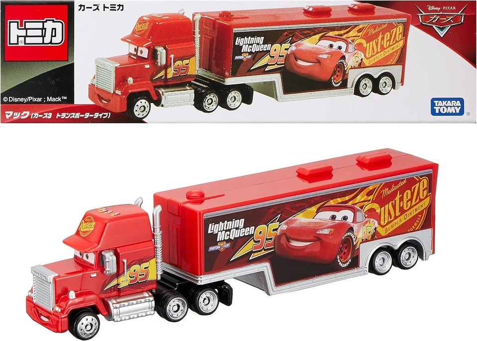 New TAKARA TOMY Disney Cars Tomica Mack Cars 3 Transporter Type Truck Car Japan - Image 1 of 4