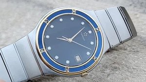 Rare Eterna Galaxis Diamonds 32mm Steel Quartz Mens Watch - Picture 1 of 10