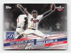Ronald Acuña Jr. 2019 Topps Opening Day 150 Years of Fun Atlanta Braves - Picture 1 of 2