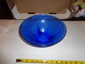 Hazel Atlas *ROYAL LACE COBALT BLUE - 10" - 3-FOOTED BOWL - Picture 1 of 3