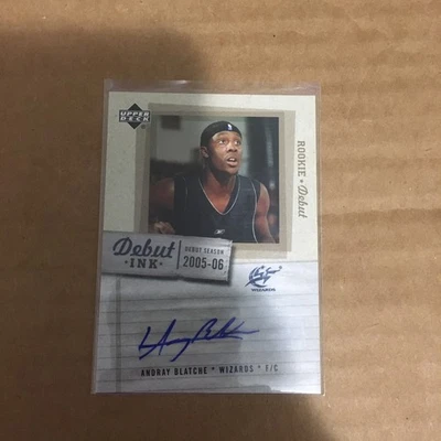 2005-06 Upper Deck Rookie Debut Debut Ink Andray Blatche #DI-BL Auto RC - Image 1 of 2
