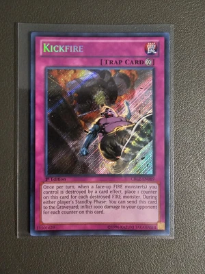 Yugioh! Kickfire CBLZ-EN089 Secret Rare 1st Edition NM - Image 1 of 2