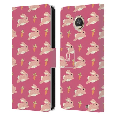 HEAD CASE DESIGNS CUTIE ANIMAL PATTERNS LEATHER BOOK CASE FOR MOTOROLA PHONES - Image 1 of 4